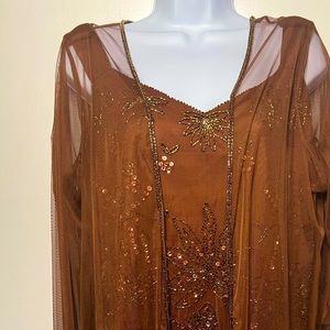 Beaded Formal Top with Matching Shawl